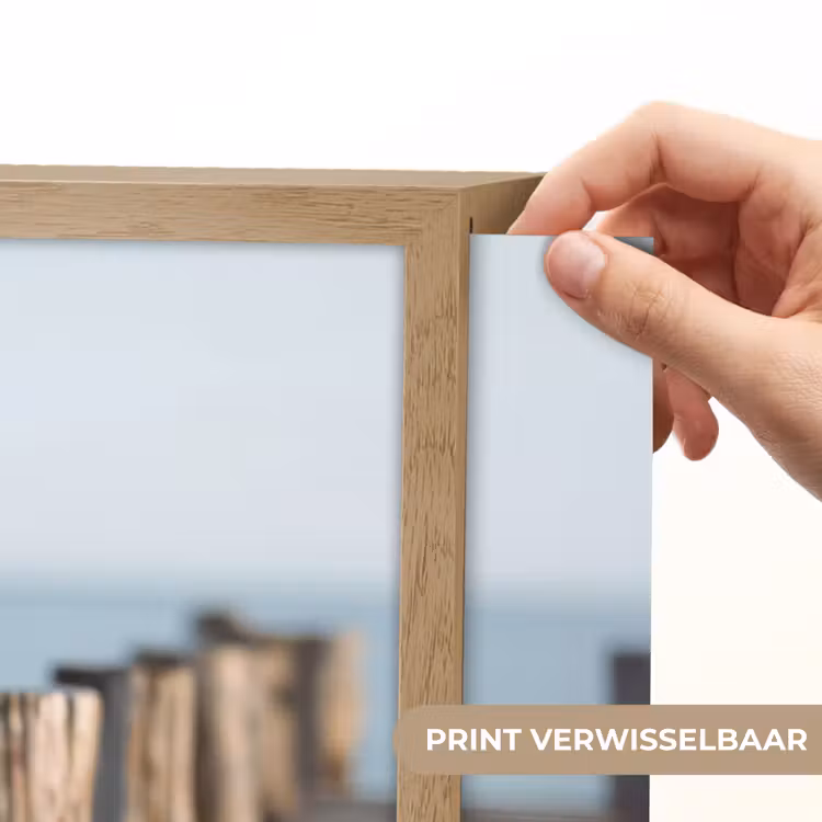 Lightbox - Wandlamp - Houten steiger - Helderblauwe lucht — 5
