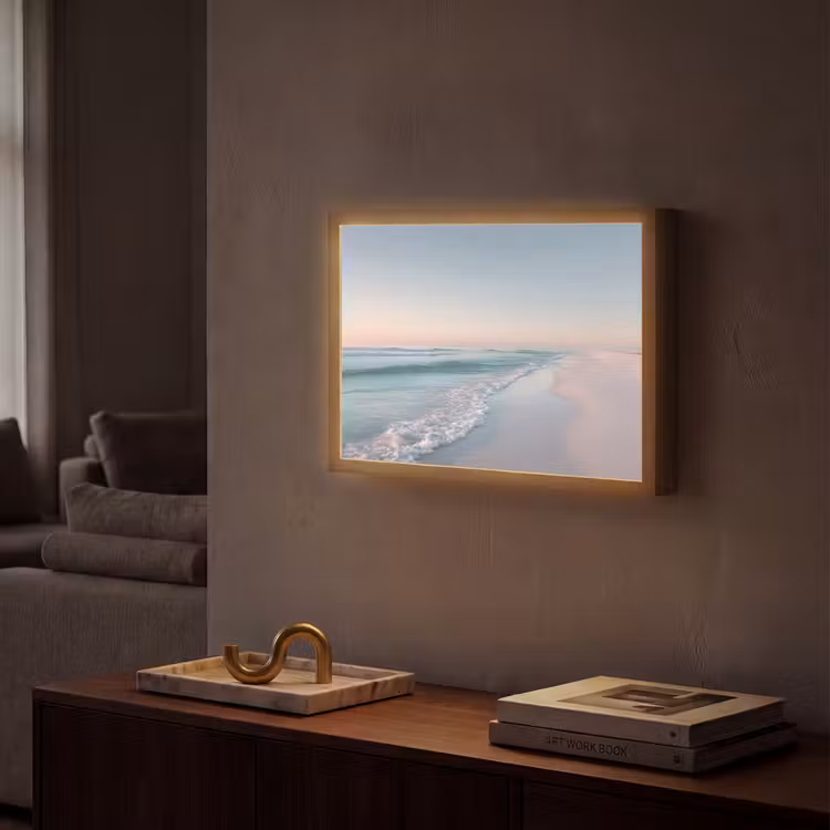 Lightbox - Wandlamp - Kustlijn - Pastel - water — 2