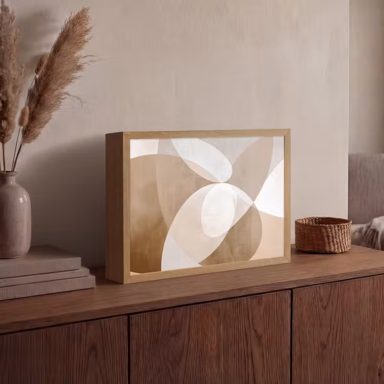 Lightbox - Wandlamp - Ovale vormen - Transparant - Zachte overgang — 4