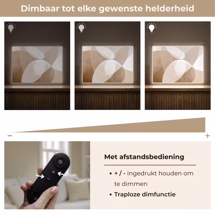 Lightbox - Wandlamp - Ovale vormen - Transparant - Zachte overgang — 9
