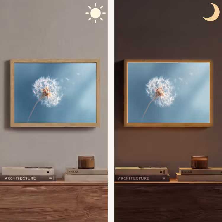 Lightbox - Wandlamp - Paardenbloem - Wind - Blauw — 6