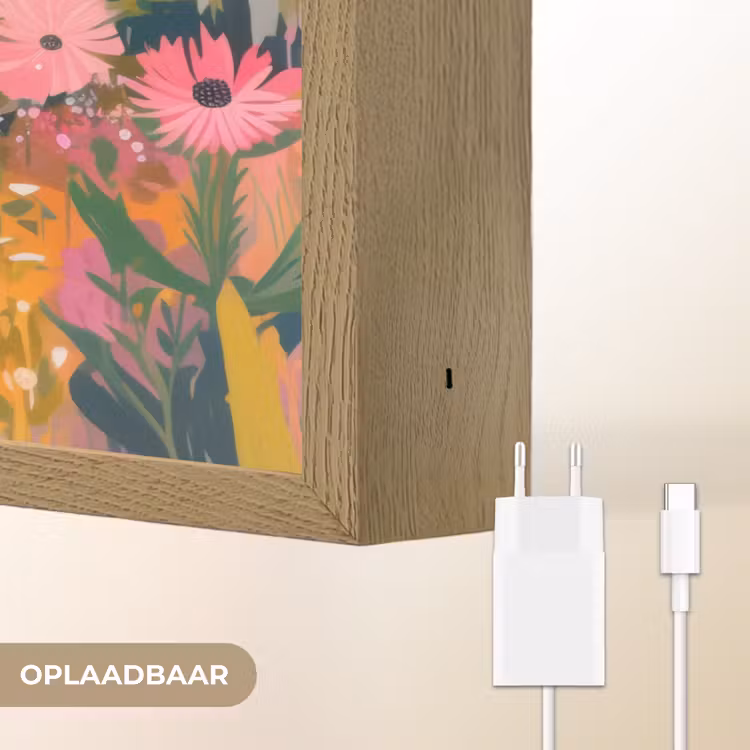 Lightbox - Wandlamp - Rivier - Diepte - Bloemen — 7