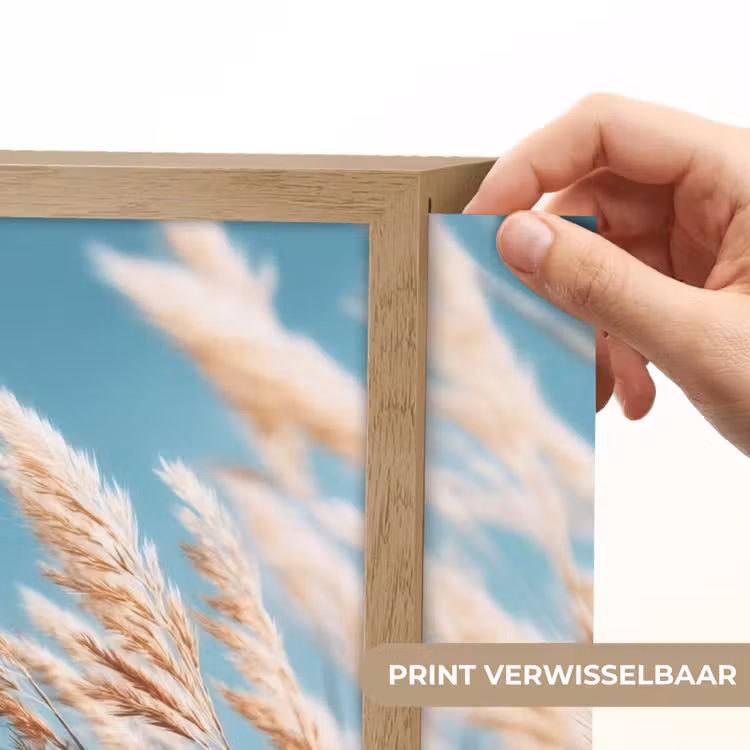 Lightbox - Wandlamp - Siergras - Wind - Lichtbruin — 5