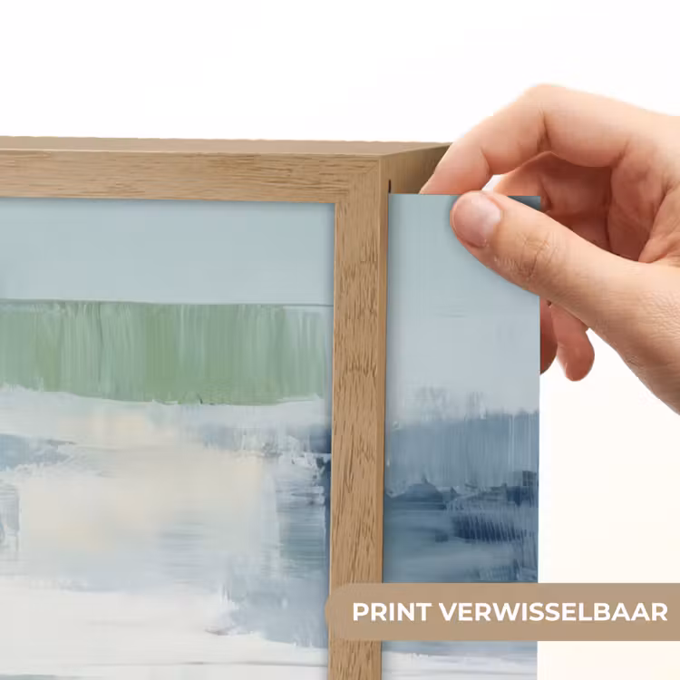 Lightbox - Wandlamp - Verf - Moderne kunst - Abstract - Grijs — 5