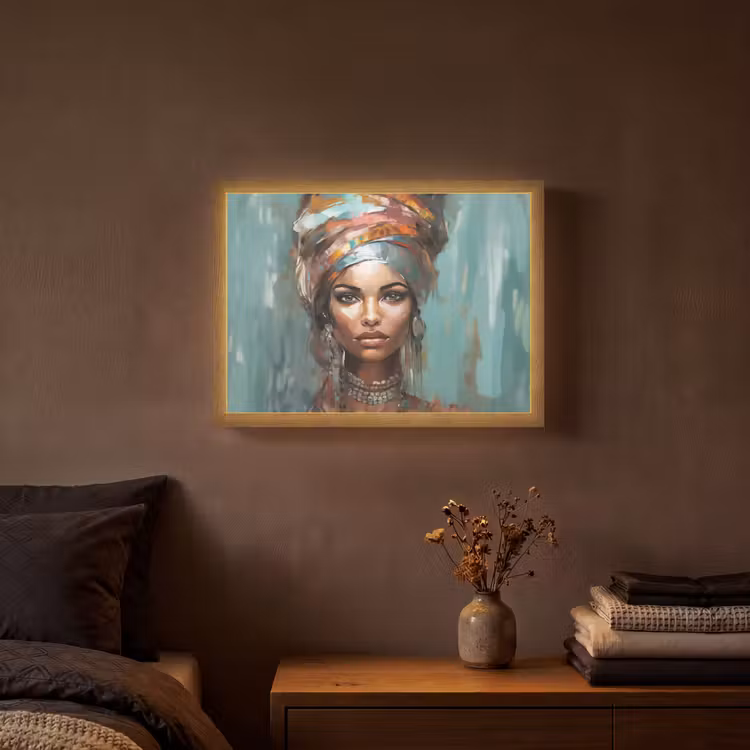 Lightbox - Wandlamp - Vrouw - Kunst - Sieraden - Portret — 3