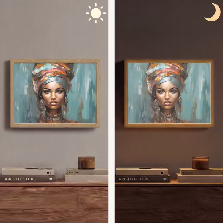 Lightbox - Wandlamp - Vrouw - Kunst - Sieraden - Portret — 6