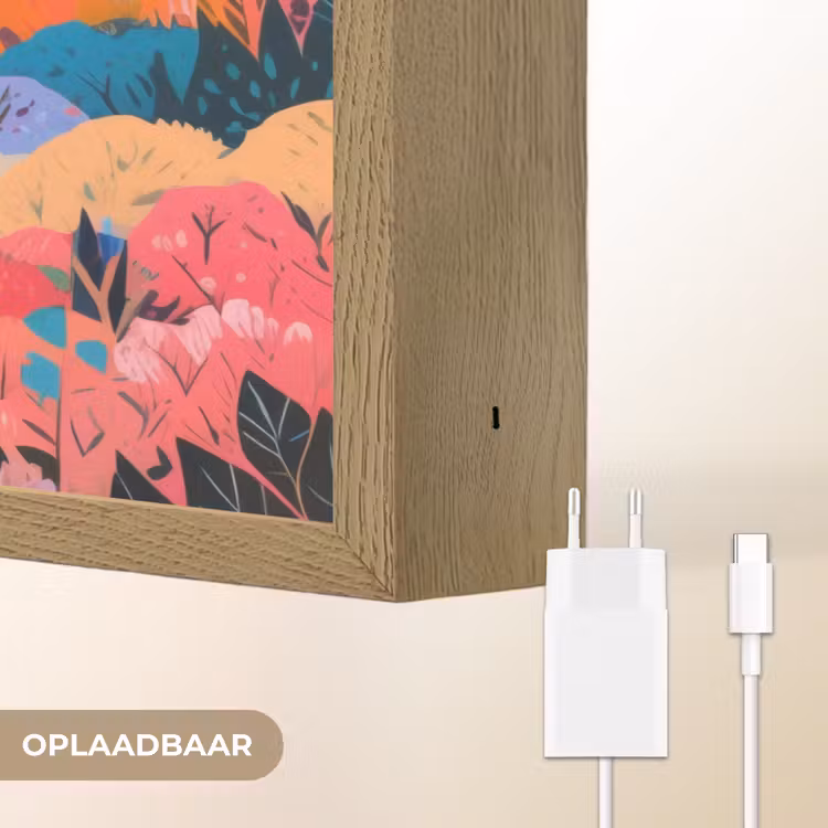 Lightbox - Wandlamp - Witte bergtop - Modern - Kleurrijk — 7