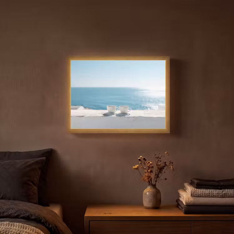 Lightbox - Wandlamp - Zee - Koffiekopjes - Zomers — 3