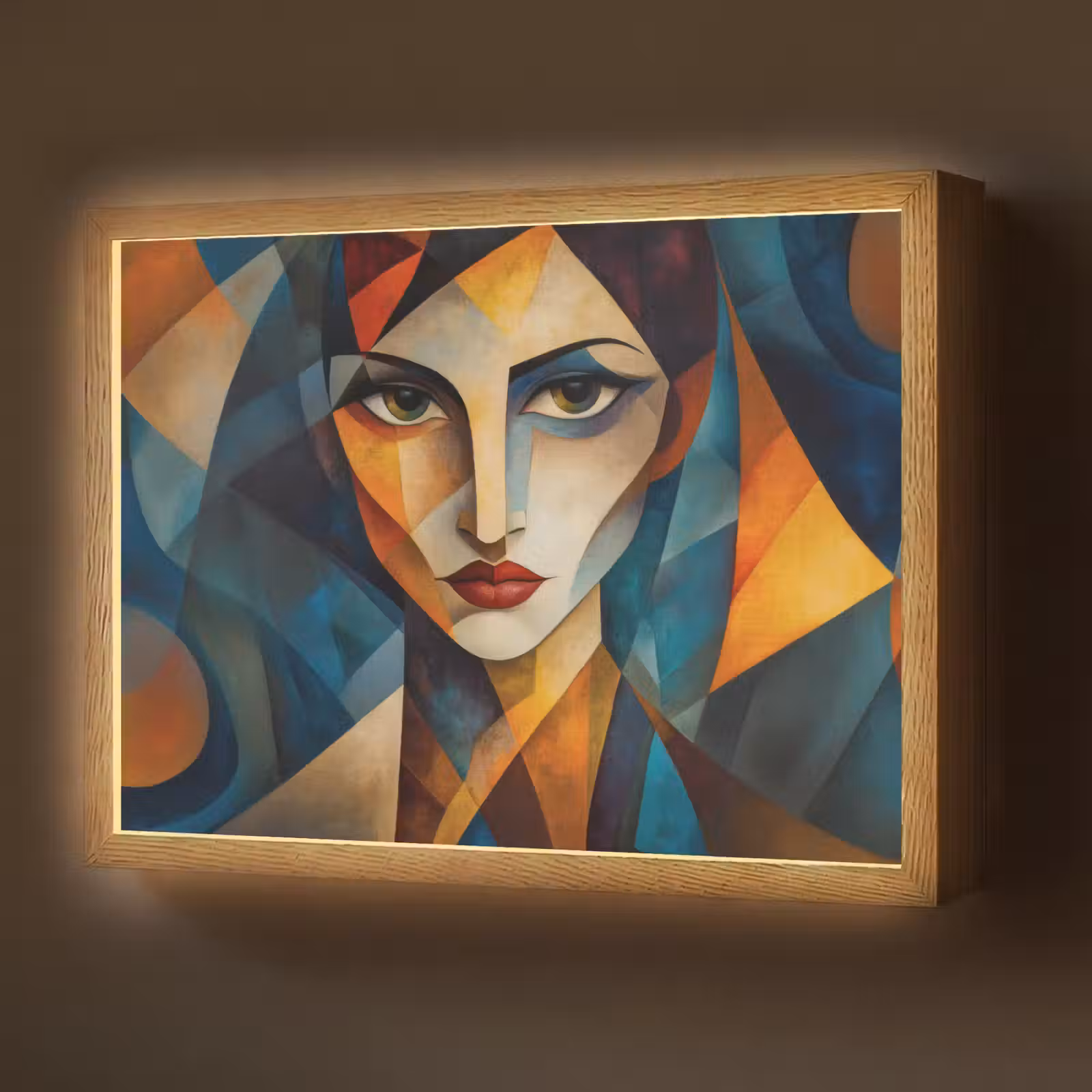 Lightbox - Wandlamp - Portret - Abstract - Vormen — 1