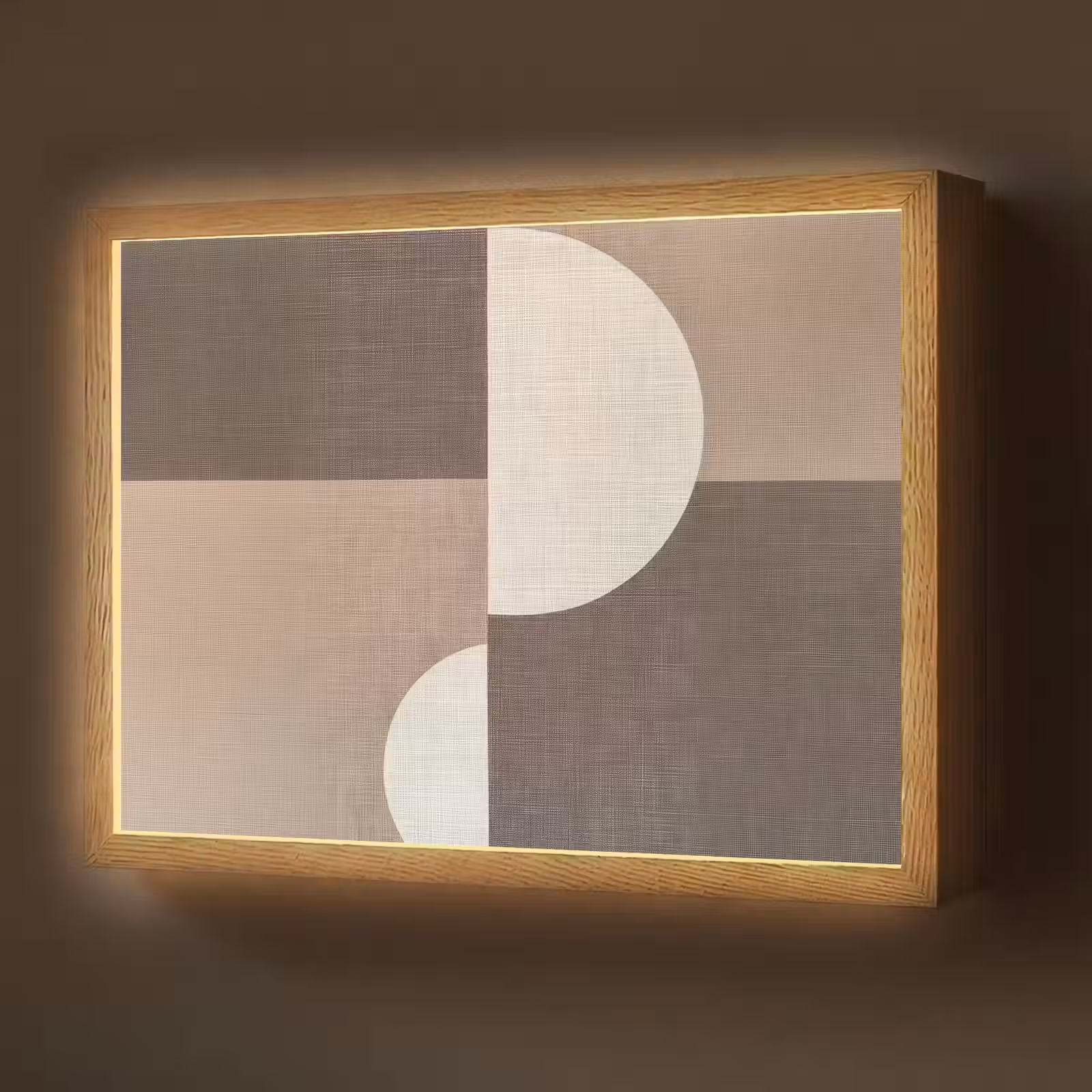 Lightbox - Wandlamp - Raster - Halve cirkels - Contrast — 1