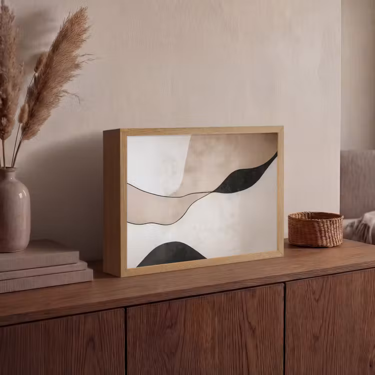 Lightbox - Wandlamp - Contourlijnen - Abstracte landschap — 4