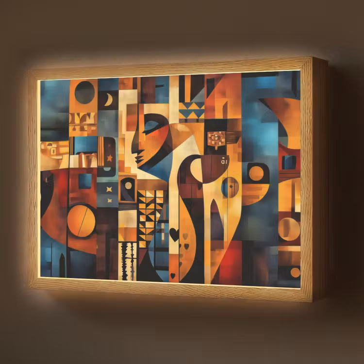 Lightbox - Wandlamp - Figuren - Abstract - Symbolen — 1