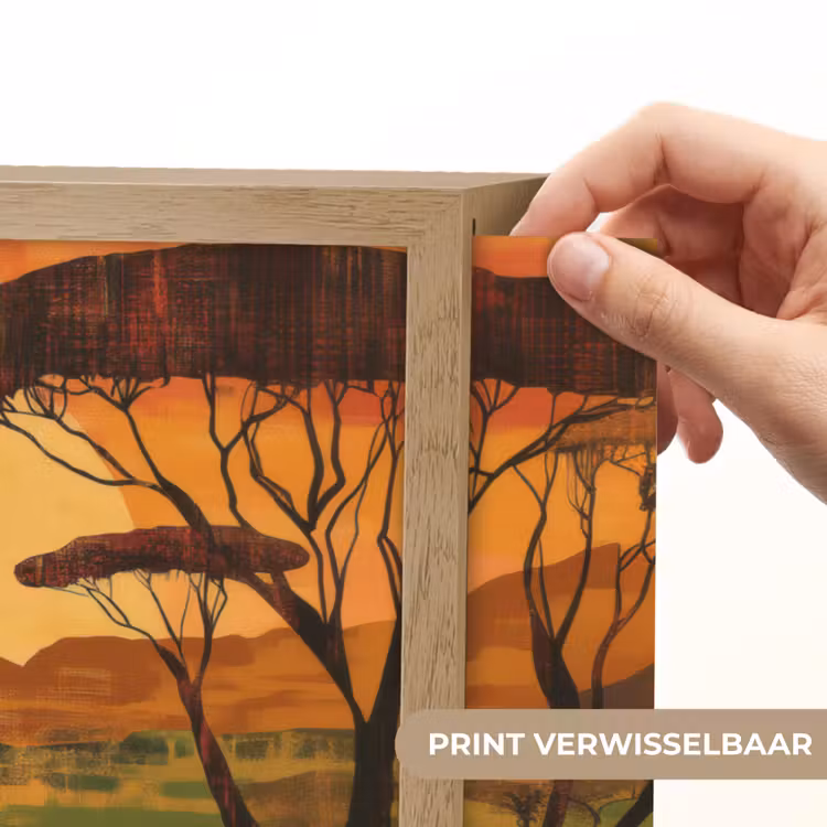 Lightbox - Wandlamp - Landschap - Afrikaans - Zon — 5