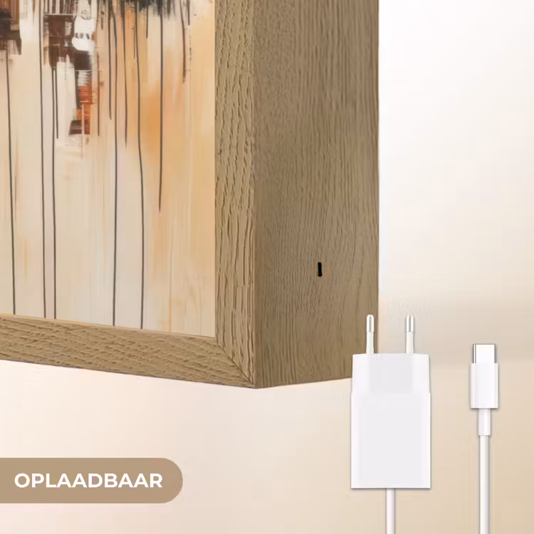 Lightbox - Wandlamp - Leeuwenkop - Lijnen - Crème — 7