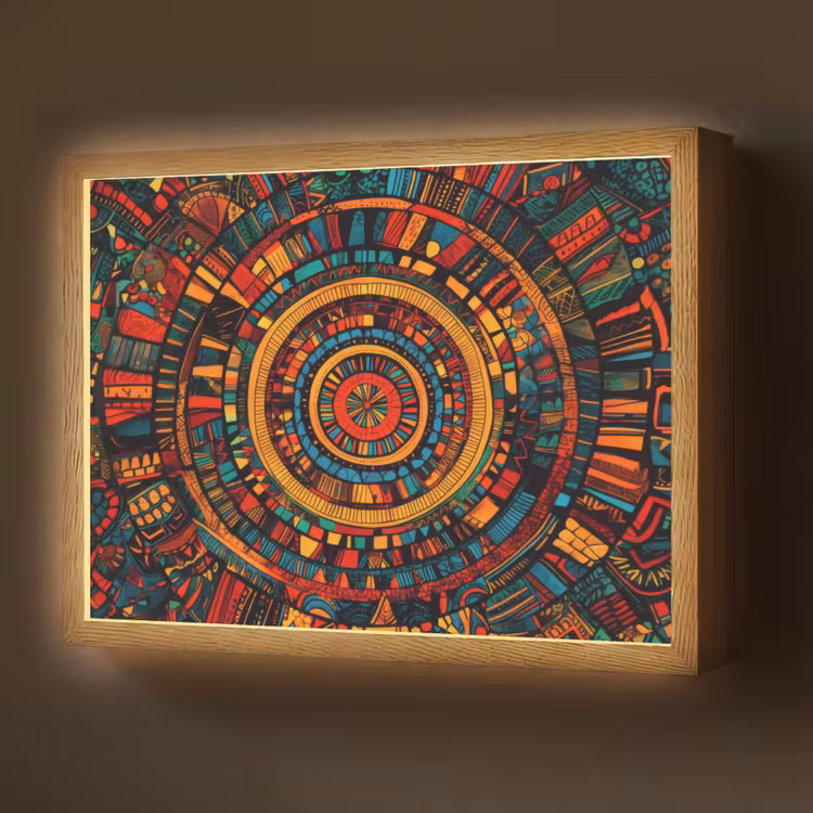 Lightbox - Wandlamp - Mandala - Cirkels - Patronen — 1