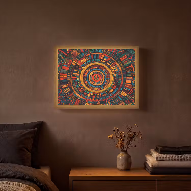Lightbox - Wandlamp - Mandala - Cirkels - Patronen — 3