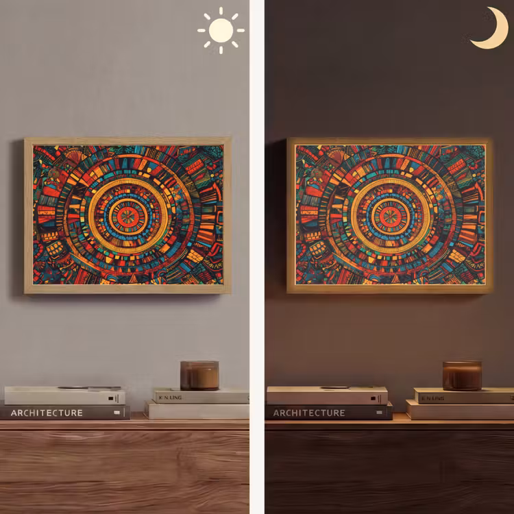 Lightbox - Wandlamp - Mandala - Cirkels - Patronen — 6