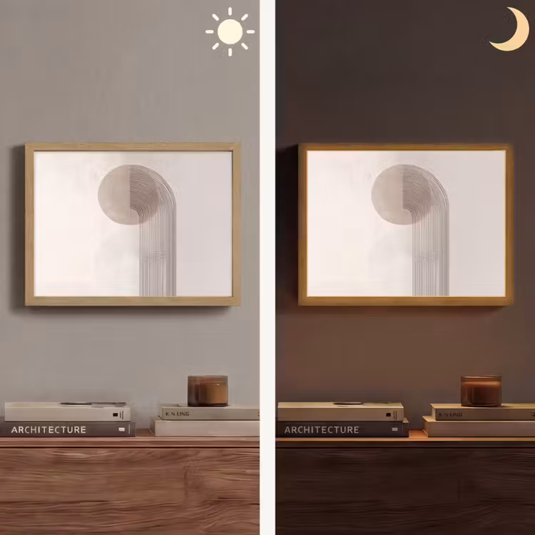 Lightbox - Wandlamp - Minimalistisch - Cirkel - Lichtgrijs — 6