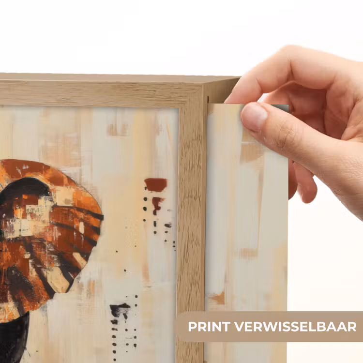 Lightbox - Wandlamp - Olifant - Slurf - Mozaïek - Abstract — 5