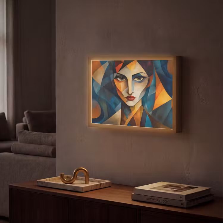 Lightbox - Wandlamp - Portret - Abstract - Vormen — 2
