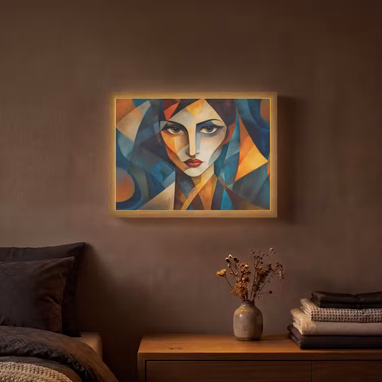 Lightbox - Wandlamp - Portret - Abstract - Vormen — 3