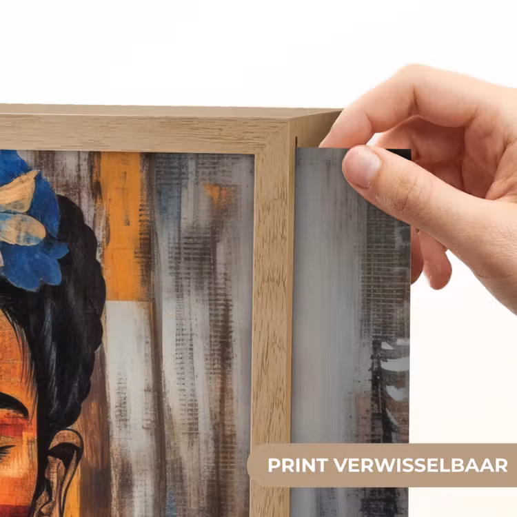 Lightbox - Wandlamp - Portret - Vrouw - Bloemen — 5