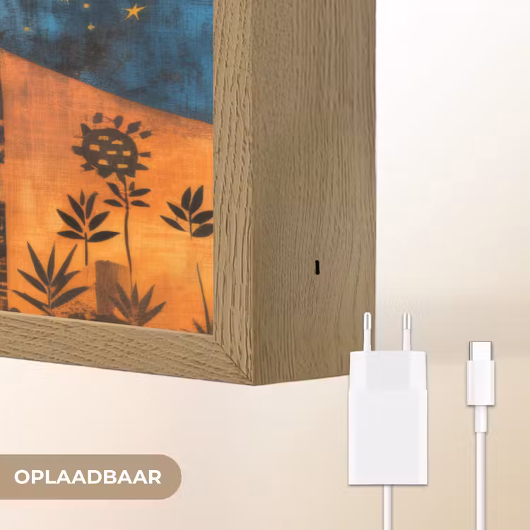 Lightbox - Wandlamp - Silhouetten - Abstract - Zon - Maan — 7