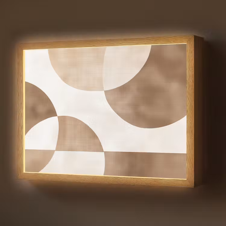Lightbox - Wandlamp - Snijdende cirkels - Overlappende vlakken — 1