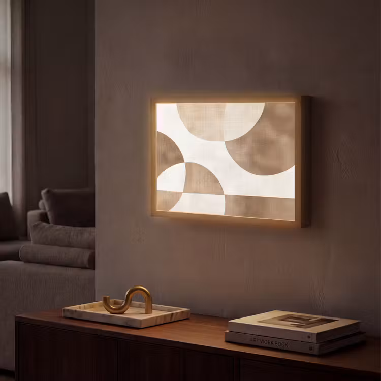 Lightbox - Wandlamp - Snijdende cirkels - Overlappende vlakken — 2