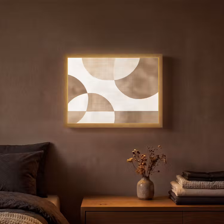 Lightbox - Wandlamp - Snijdende cirkels - Overlappende vlakken — 3