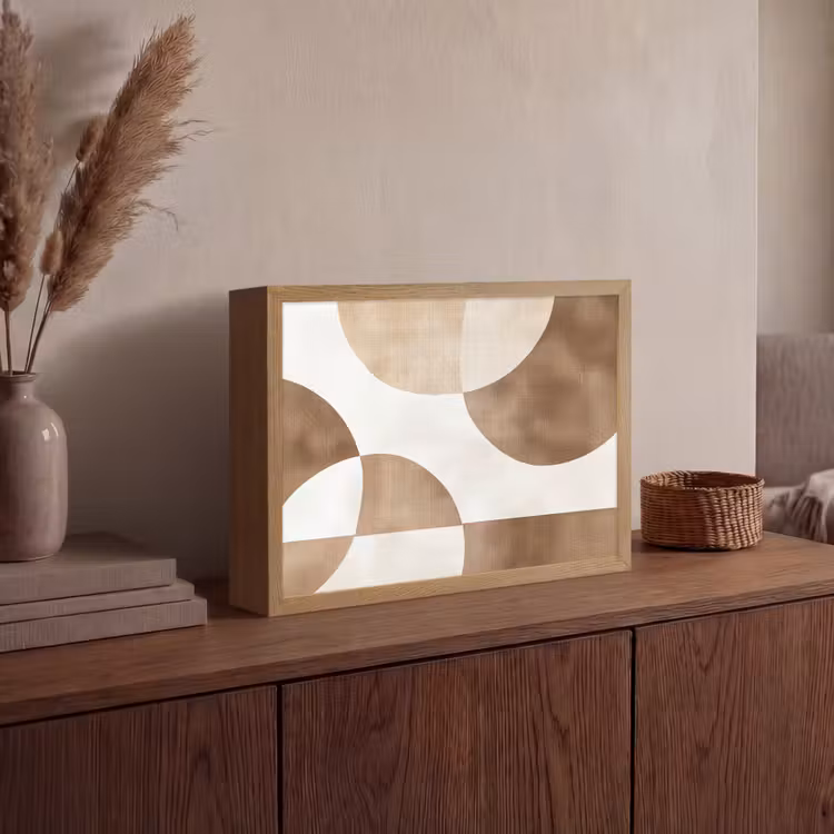 Lightbox - Wandlamp - Snijdende cirkels - Overlappende vlakken — 4