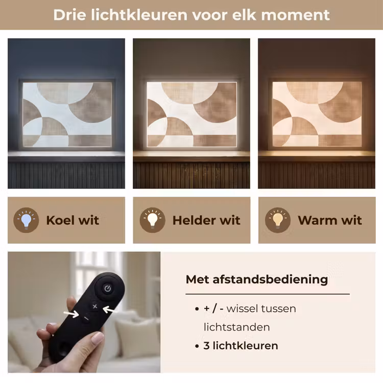 Lightbox - Wandlamp - Snijdende cirkels - Overlappende vlakken — 8