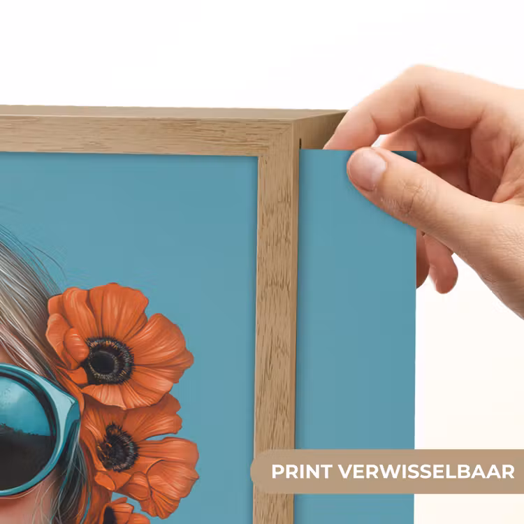 Lightbox - Wandlamp - Vrouw - Blauw - Vlinder - Bloemen - Aesthetic — 5