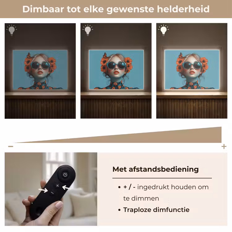 Lightbox - Wandlamp - Vrouw - Blauw - Vlinder - Bloemen - Aesthetic — 9
