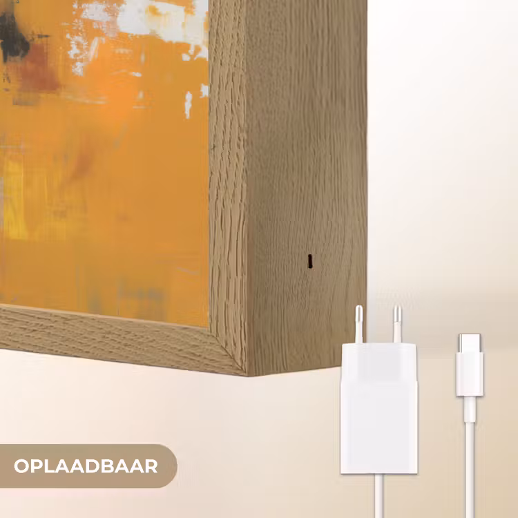 Lightbox - Wandlamp - Vrouw - Ogen - Penseelstreken - Geel — 7