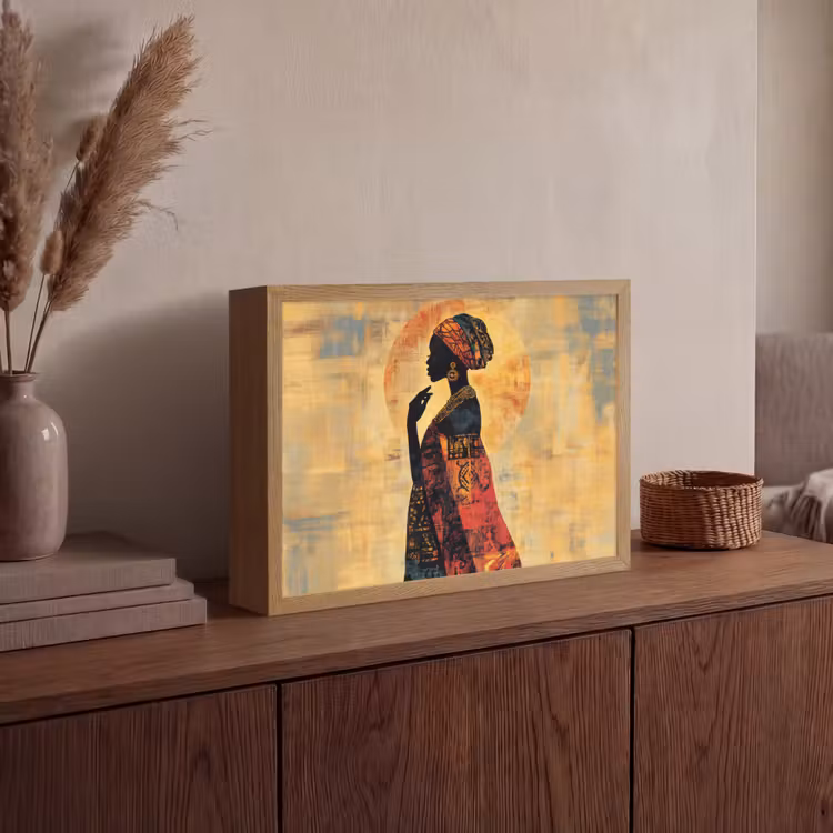 Lightbox - Wandlamp - Vrouw - Silhouet - Patronen - Sierlijk — 4