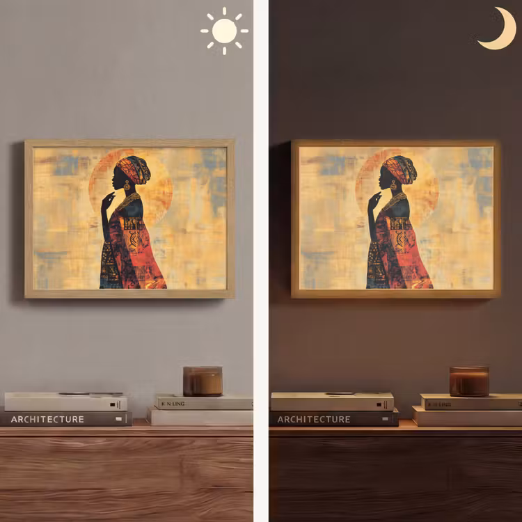 Lightbox - Wandlamp - Vrouw - Silhouet - Patronen - Sierlijk — 6