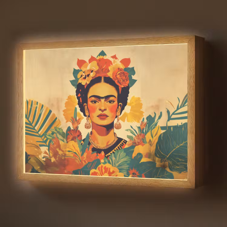 Lightbox - Wandlamp - Vrouwelijk - Bloemen - Sieraden — 1