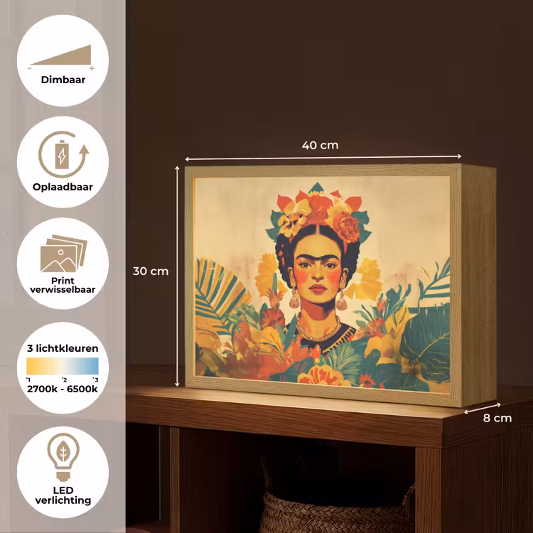 Lightbox - Wandlamp - Vrouwelijk - Bloemen - Sieraden — 10