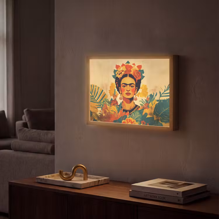 Lightbox - Wandlamp - Vrouwelijk - Bloemen - Sieraden — 2