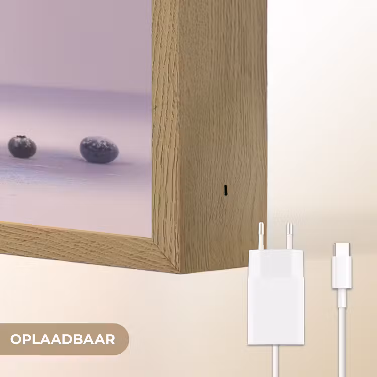 Lightbox - Wandlamp - Eten - Taart - Bessen - Blauw — 7
