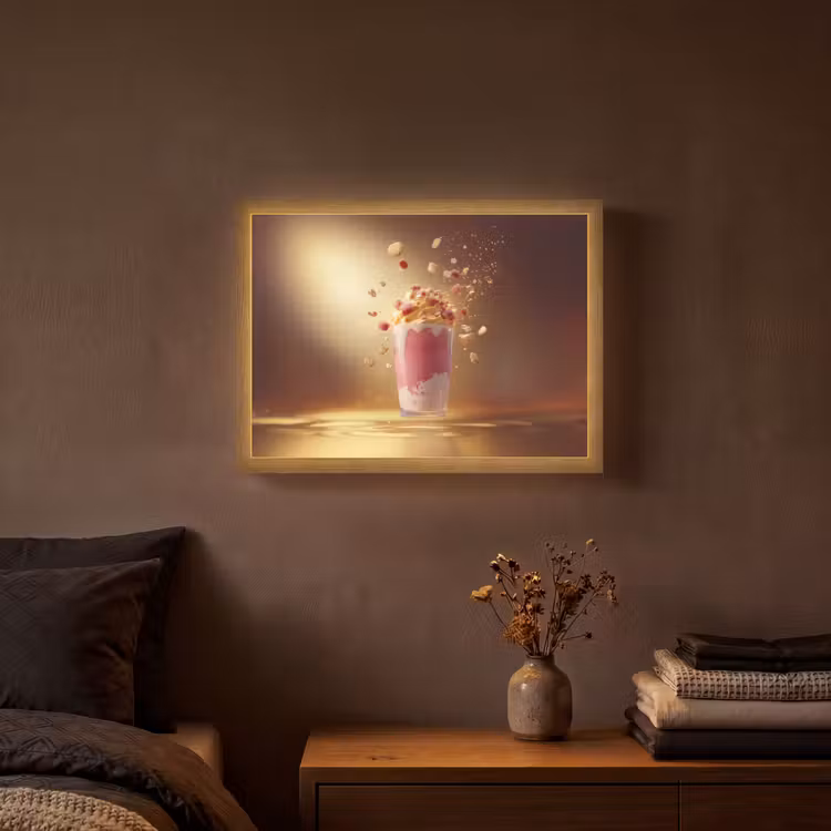 Lightbox - Wandlamp - Framboos - Smoothie - Drinken - Roze — 3