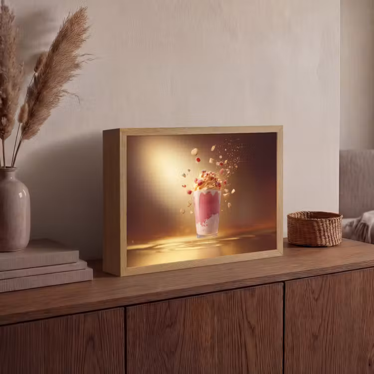 Lightbox - Wandlamp - Framboos - Smoothie - Drinken - Roze — 4