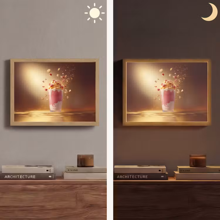 Lightbox - Wandlamp - Framboos - Smoothie - Drinken - Roze — 6