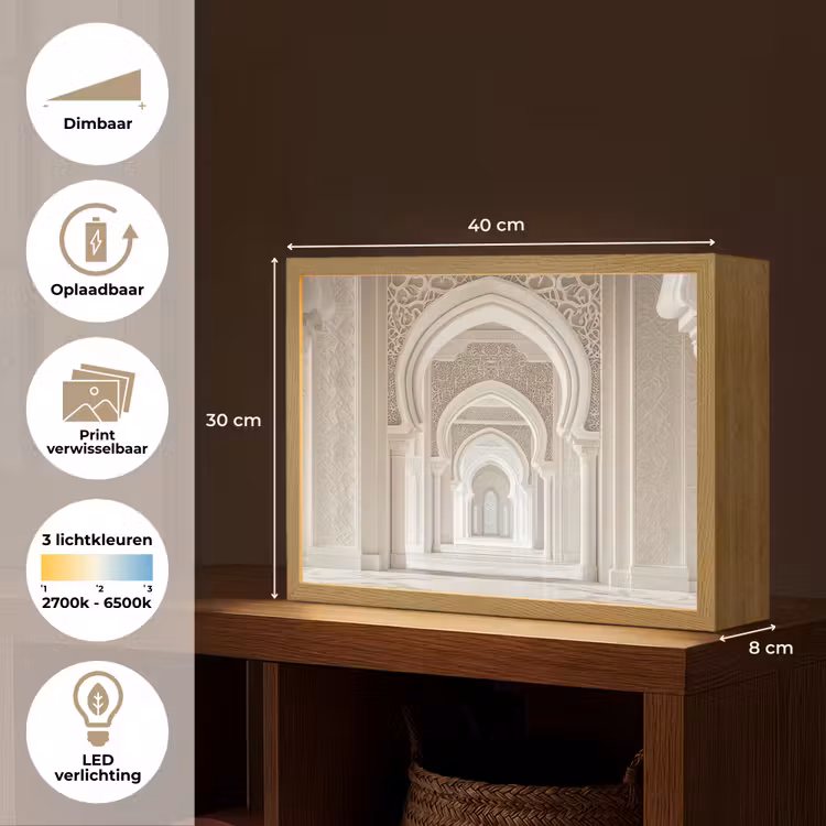 Lightbox - Wandlamp - Moskee - Architectuur - Ramadan - Islamitische — 10