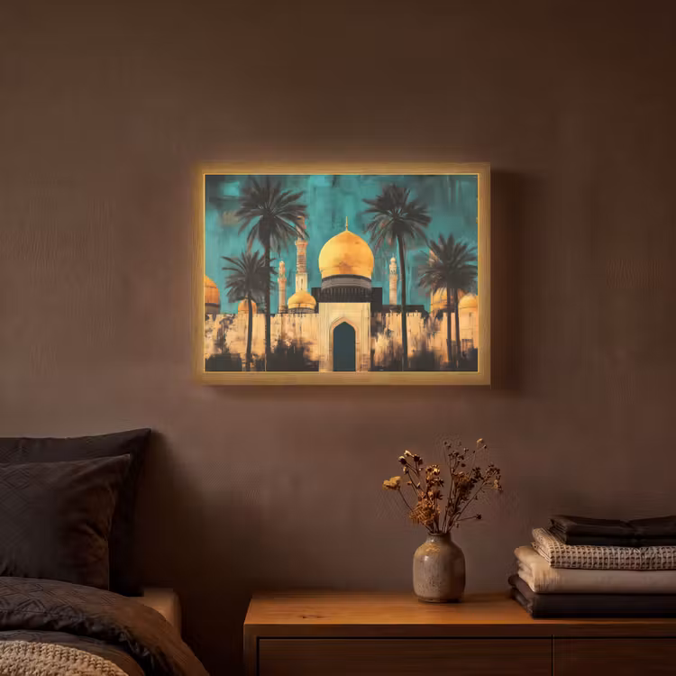 Lightbox - Wandlamp - Moskee - Goud - Arabisch - Islamitische — 3