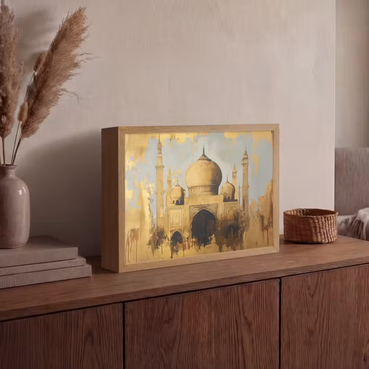 Lightbox - Wandlamp - Moskee - Goud - Arabisch - Ramadan - Islamitische — 4