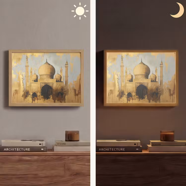 Lightbox - Wandlamp - Moskee - Goud - Arabisch - Ramadan - Islamitische — 6