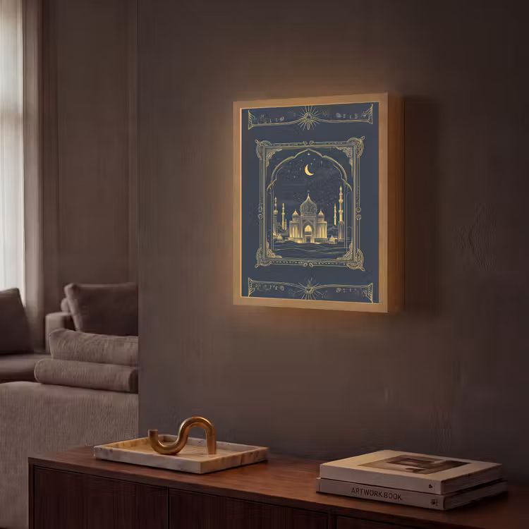 Lightbox - Wandlamp - Moskee - Islam - Goud - Ramadan - Islamitische — 2