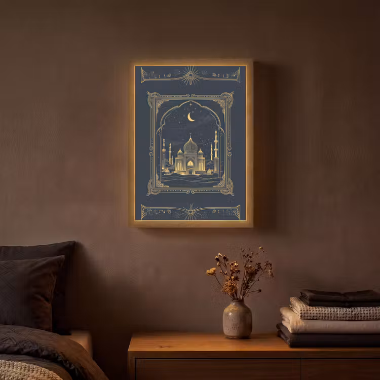 Lightbox - Wandlamp - Moskee - Islam - Goud - Ramadan - Islamitische — 3